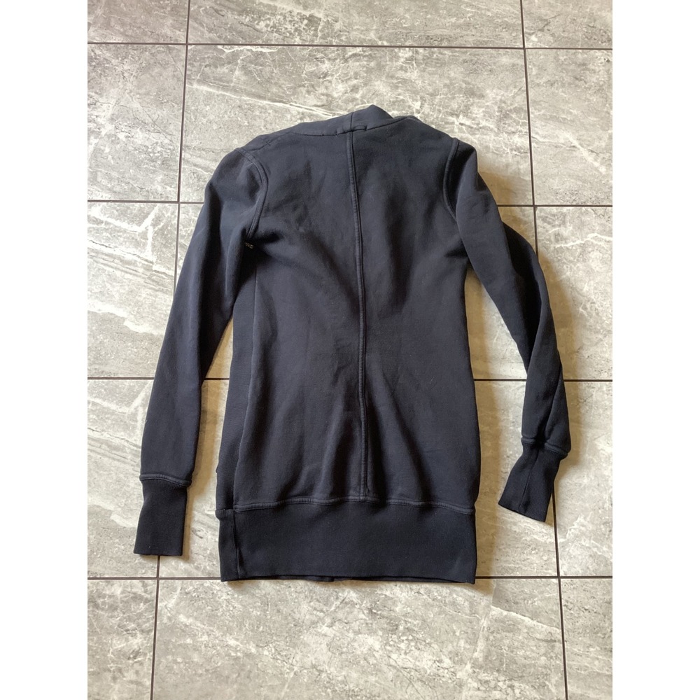 Citizens of Humanity Womens Black Moto Zip Up Hoodie Sweatshirt Small Cotton - Picture 8 of 9